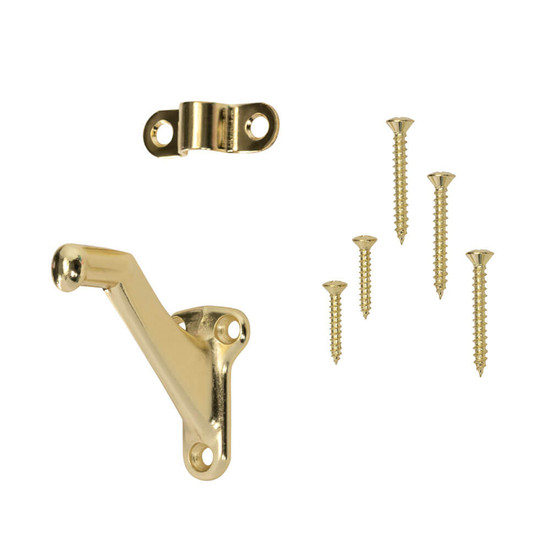 Handrail Bracket, Brass | MFS Supply
